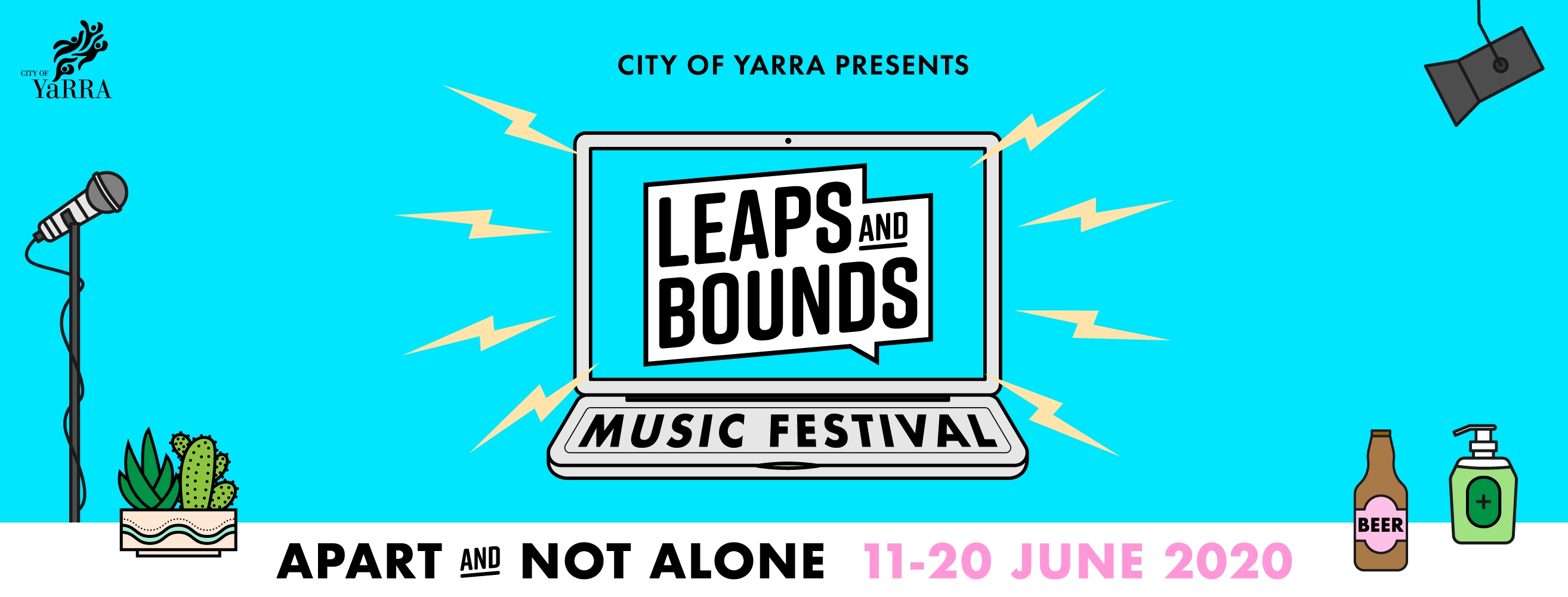 Leaps and bounds banner