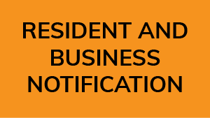 Resident and business notification
