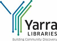 Yarra Libraries Logo, Y made of blue and green contemporary lines