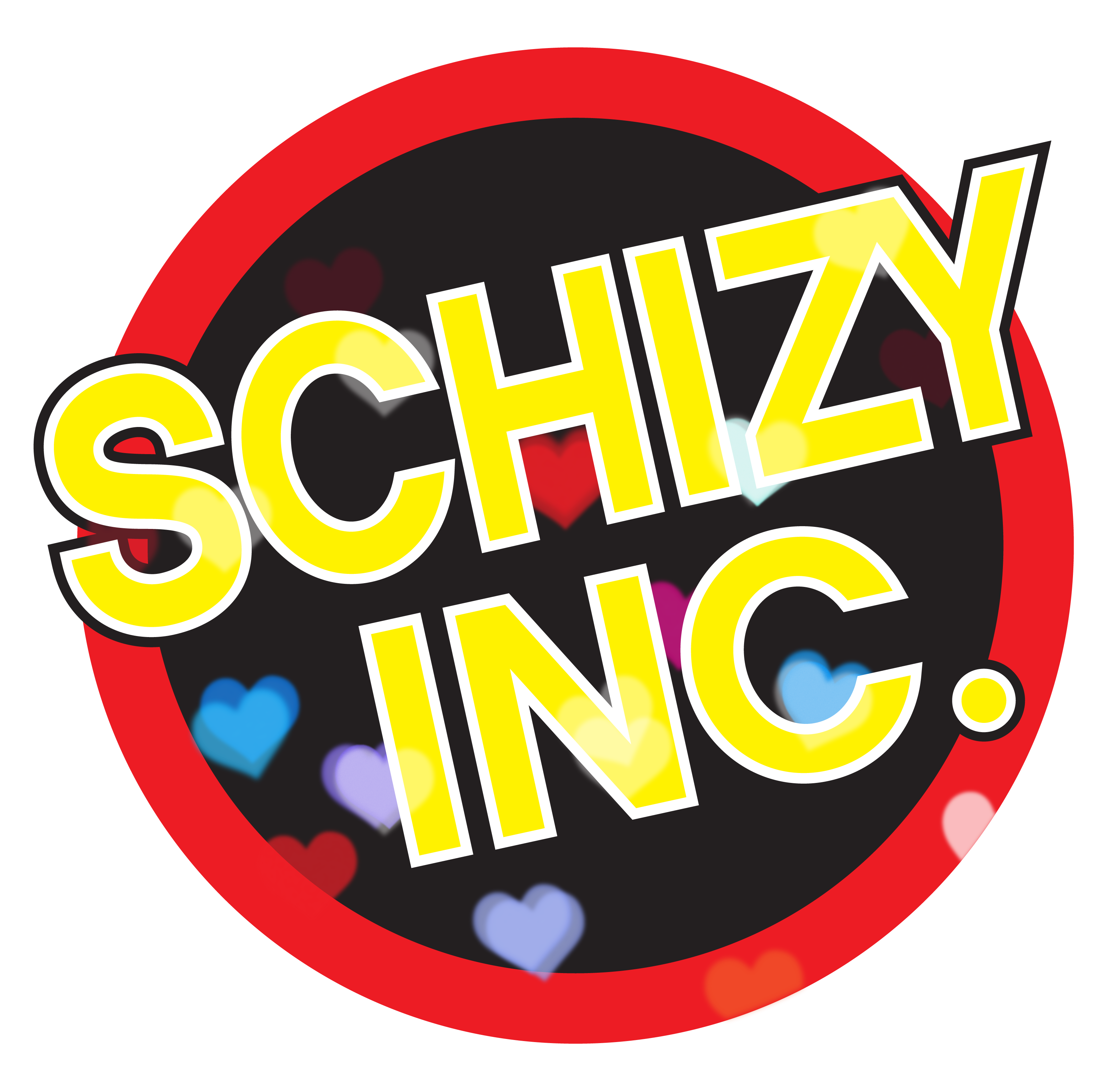 Schizy inc. logo with the words SCHIZY INC. in yellow.